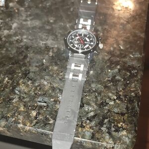 Rclock Siliver and Black Watch